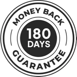 180-day money-back guarantee